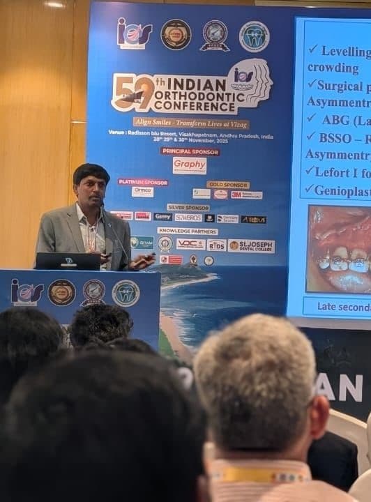 Dr. Dhivakar at 59th Indian Orthodontic Conference